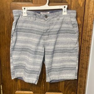 medium Gray striped casual shorts